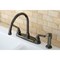 Kingston Brass NB790SP Water Onyx Centerset Kitchen Faucet, Black Stainless Steel NB790SP - alternate 3